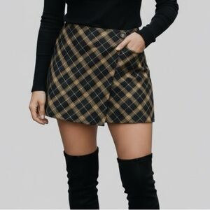 Retro Plaid Mini Skirt